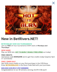 BetRivers.net daily offers